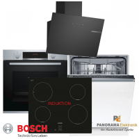Bosch-Einbaubackofen-Induktion Kochfeld...