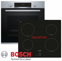 Bosch-Einbaubackofen-Induktion Kochfeld...