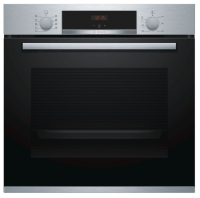 BOSCH Herdset PUE611BB5E + HBA534ES3  Induktionskochfeld und Einbau-Backofen - autark Autark Sielber Einbaubackofen mit Induktionkochfeld