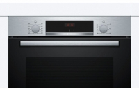 BOSCH Herdset PUE611BB5E + HBA534ES3  Induktionskochfeld und Einbau-Backofen - autark Autark Sielber Einbaubackofen mit Induktionkochfeld