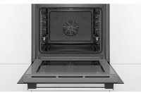 BOSCH Herdset PUE611BB5E + HBA534ES3  Induktionskochfeld und Einbau-Backofen - autark Autark Sielber Einbaubackofen mit Induktionkochfeld
