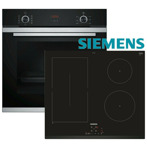 Siemens Herdset HB234A0S0 Autark Einbaubackofen mit Induktionkochfeld