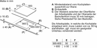 Bosch Herdset HBA571BB Autark Einbaubackofen mit Induktionkochfeld mit Rahmen