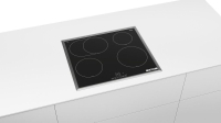 Bosch Herdset HBA571BB Autark Einbaubackofen mit Induktionkochfeld mit Rahmen