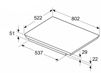Siemens Herdset Pyrolyse HB774G1B1 Autark Einbaubackofen mit Induktionkochfeld 80 cm