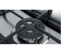Bosch Gas Herdset Autark Elektro Backofen HBA534ES3 + Gas Kochfeld Edelstahl 75cm
