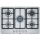 Bosch Gas Herdset Autark Elektro Backofen HBA534ES3 + Gas Kochfeld Edelstahl 75cm