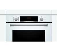 Bosch Gas Herdset Autark Elektro Backofen HBA534BW3 + Gas Kochfeld Glaskeramik weiß
