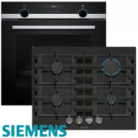 Siemens Gas Herdset Autark Elektro Backofen HB537 + Gas...