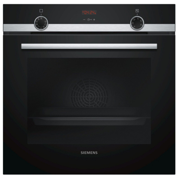 Siemens HB537GES3, Einbau Backofen, Autark, Schwarz/Silber, 71 L, EcoClean, 3D-Heißluft Plus