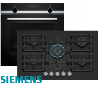 Siemens Gas Herdset Auatrk Elektro Backofen HB537GES3 +...