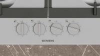 Siemens Gas Herdset Autark Elektro Backofen HB774G1B1 Pyrolyse + Gas Kochfeld Edelstahl