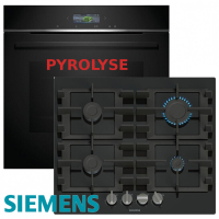 Siemens GasHerdset Autark Elektro Backofen HB774G1B1...