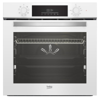 Beko Herdset Autark Backofen BBIM14300WMS weiß + Beko Kochfeld Glaskeramik