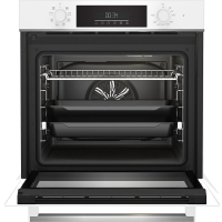 Beko Herdset Autark Backofen BBIM14300WMS weiß + Beko Kochfeld Glaskeramik