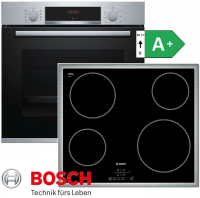 Bosch Herdset Autark Elektrobackofen HBA534ES + Kochfeld...