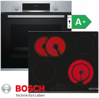 Bosch Herdset Autark Backofen HBA534ES3 + Kochfeld...