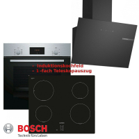Bosch Herdset Induktion Autark -Backofen + Kochfeld +...