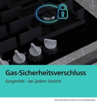 Siemens EC6A5HI90, Gaskochfeld, Autark, Oberfläche Edelstahl,GusseisenTopfträger