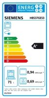 Siemens Herdset Autark Einbaubackofen HB537GES3 + Elektro Kochfeld Glaskeramik