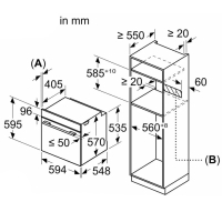 Bosch Einbau Sparset -Backofen mit Teleskop + Einbau Mikrowelle+ Gas Kochfeld Bosch PNP6B6K40+ Einbau Mikrowelle