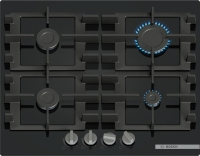 Bosch Einbau Sparset -Backofen mit Teleskop + Einbau Mikrowelle+ Gas Kochfeld Bosch PNP6B6K40+ Einbau Mikrowelle