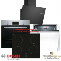 Bosch Sparset Einbau Herd Induktion Kochfeld +...