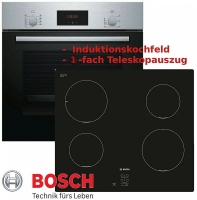 Bosch Sparset Einbau Herd Induktion Kochfeld +...