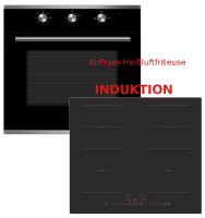 PKM Sparset Autark Backofen + Kochfeld Induktion + Spülmaschine Vollintegriert