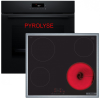 Bosch Pyrolyse Herdset Autark Backofen Selbstreinigung +...