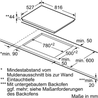 Bosch PKM875DP1D Elektro-Kochfeld Autark 81,6 cm autark DirectSelect Premium